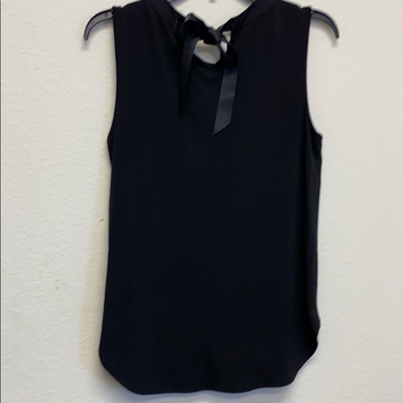 Black Tie Neck Detail Top NWT - Layer Front - Picture 2 of 3